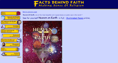 Desktop Screenshot of factsbehindfaith.com